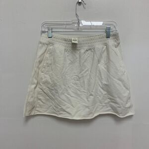 NWT Offline by Aerie Sweat Jersey Short Tennis Skirt White Size Small